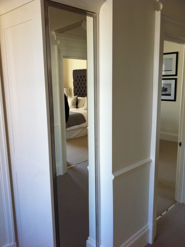 Full-length wardrobe mirror fitted in Barnes home