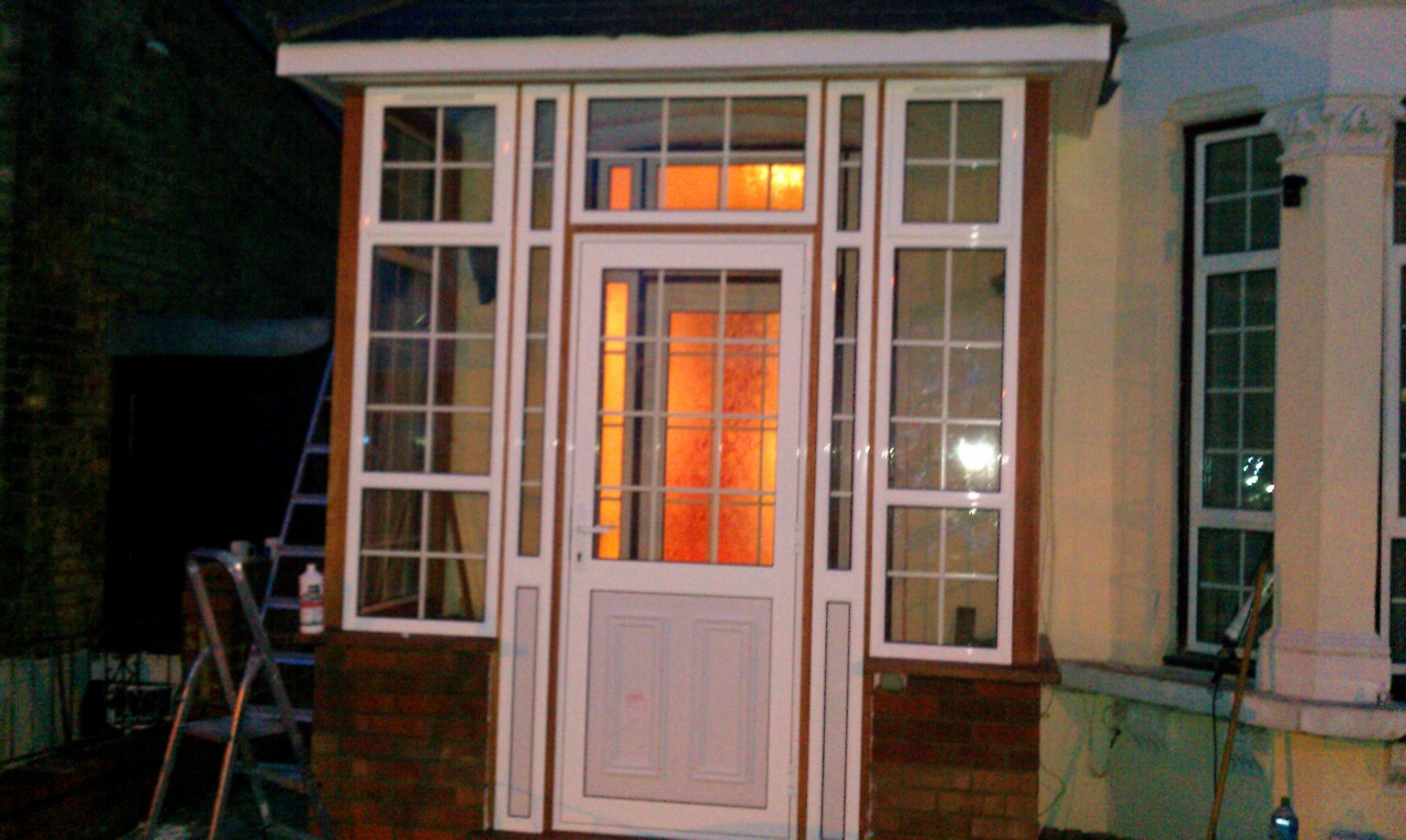 uPVC porch with Georgian bar glazing installed in Barnes